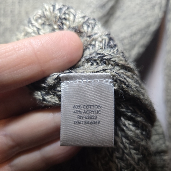 Christopher & Banks Black And Tan Zip-Up Tunic Sweater Womens XL - Picture 6 of 8